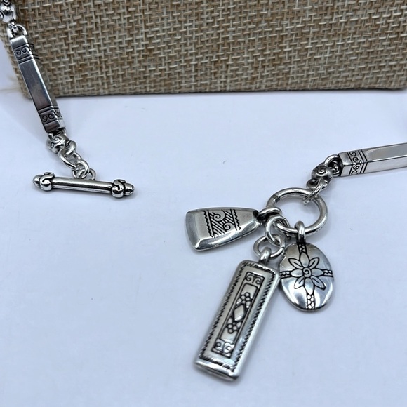 Brighton Charm Necklace Long 32” Length Toggle Closure Vintage Brighton - Picture 13 of 14